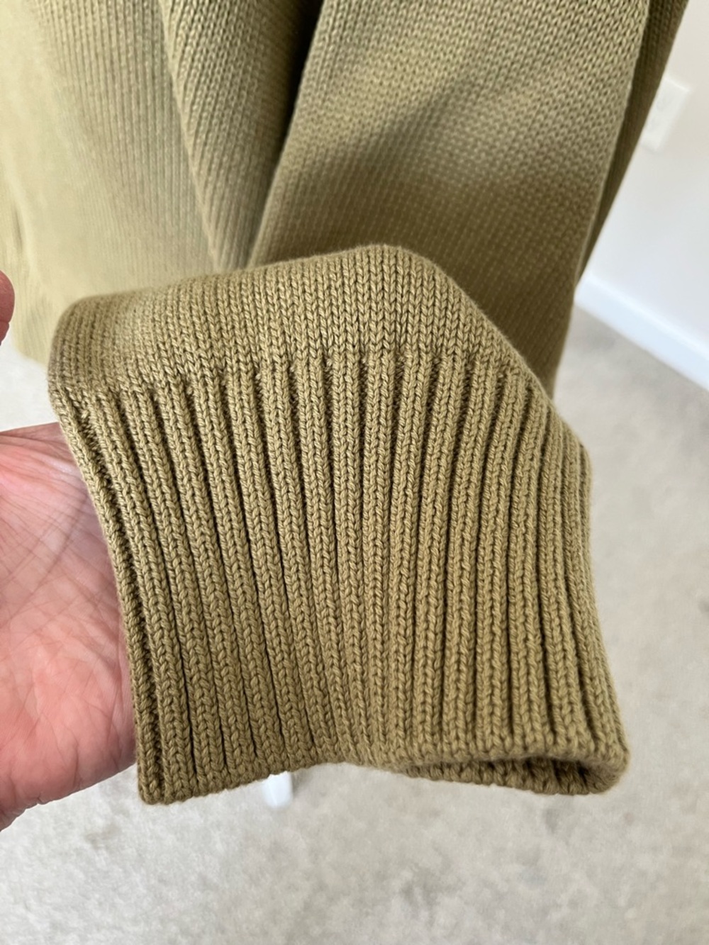 NWT Quince Organic Cotton Crewneck Sweater in Herb Green Size 3X - Picture 5 of 13